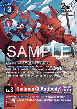 Guilmon (X Antibody) (EX8-009) (V.2)⁣ - Chain of Liberation⁣ (Alternative Art)⁣ [009]