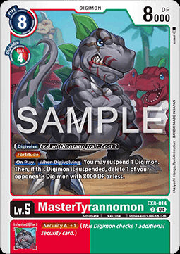 MasterTyrannomon (EX8-014) (V.1)⁣ - Chain of Liberation⁣ (Uncommon)⁣ [014]