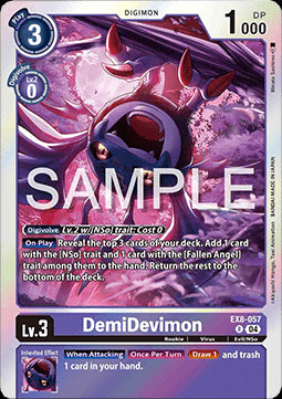 DemiDevimon (EX8-057)⁣ - Chain of Liberation⁣ (Rare)⁣ [057]