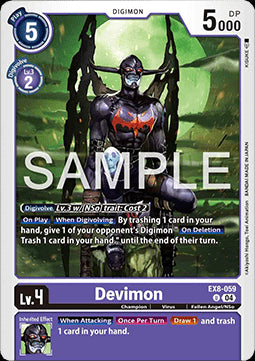 Devimon (EX8-059) (V.1)⁣ - Chain of Liberation⁣ (Uncommon)⁣ [059]