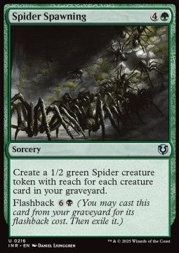 Spider Spawning⁣ - Innistrad Remastered⁣ (Uncommon)⁣ [216]