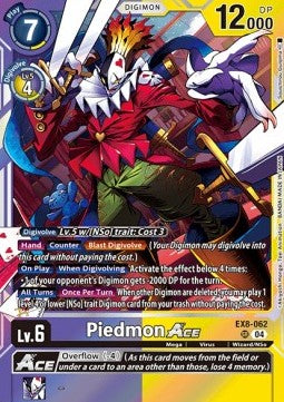 Piedmon Ace (EX8-062) (V.1)⁣ - Chain of Liberation⁣ (Super Rare)⁣ [062]