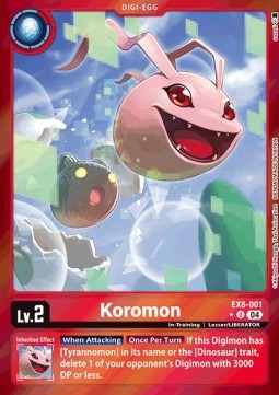 Koromon (EX8-001) (V.2)⁣ - Chain of Liberation⁣ (Alternative Art)⁣ [001]