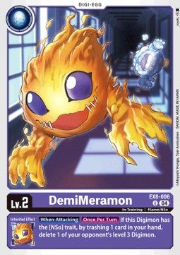 DemiMeramon (EX8-006) (V.1)⁣ - Chain of Liberation⁣ (Uncommon)⁣ [006]