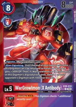 WarGrowlmon (X Antibody) (EX8-015) (V.2)⁣ - Chain of Liberation⁣ (Alternative Art)⁣ [015]