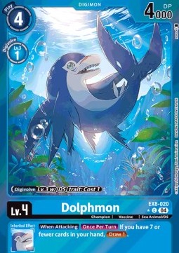 Dolphmon (EX8-020) (V.2)⁣ - Chain of Liberation⁣ (Alternative Art)⁣ [020]