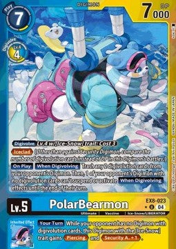 PolarBearmon (EX8-023) (V.2)⁣ - Chain of Liberation⁣ (Alternative Art)⁣ [023]