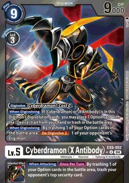 Cyberdramon (X Antibody) (EX8-052) (V.2)⁣ - Chain of Liberation⁣ (Alternative Art)⁣ [052]