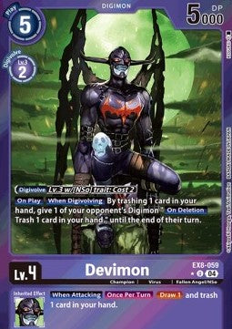 Devimon (EX8-059) (V.2)⁣ - Chain of Liberation⁣ (Alternative Art)⁣ [059]