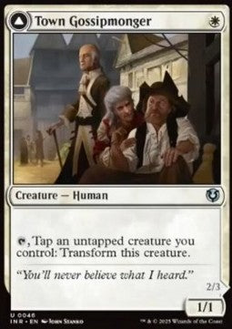 Town Gossipmonger / Incited Rabble⁣ - Innistrad Remastered⁣ (Uncommon)⁣ [46]