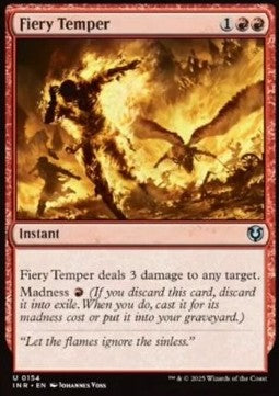 Fiery Temper⁣ - Innistrad Remastered⁣ (Uncommon)⁣ [154]