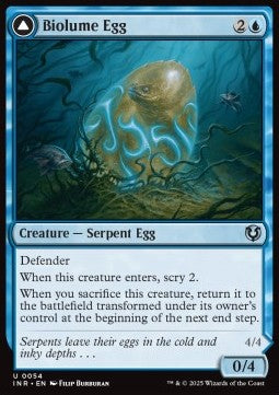 Biolume Egg // Biolume Serpent⁣ - Innistrad Remastered⁣ (Uncommon)⁣ [54]