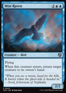 Mist Raven⁣ - Innistrad Remastered⁣ (Uncommon)⁣ [76]