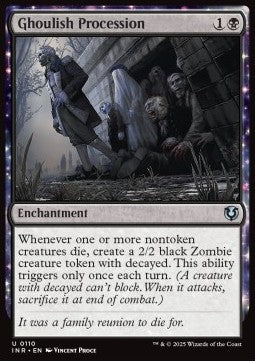 Ghoulish Procession⁣ - Innistrad Remastered⁣ (Uncommon)⁣ [110]