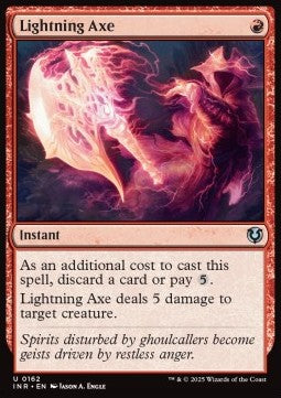 Lightning Axe⁣ - Innistrad Remastered⁣ (Uncommon)⁣ [162]