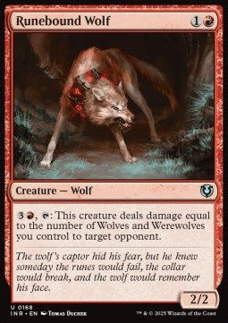 Runebound Wolf⁣ - Innistrad Remastered⁣ (Uncommon)⁣ [168]