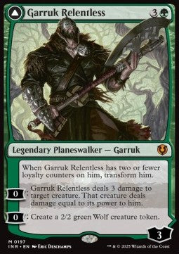 Garruk Relentless / Garruk, the Veil-Cursed⁣ - Innistrad Remastered⁣ (Mythic)⁣ [197]