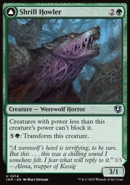 Shrill Howler / Howling Chorus⁣ - Innistrad Remastered⁣ (Uncommon)⁣ [214]