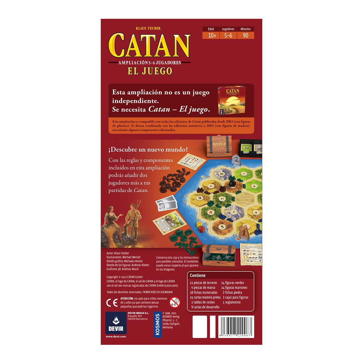 Catan - Ampliacion para 5-6 jugadores